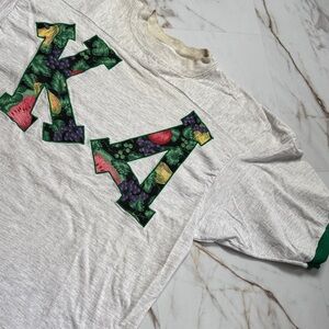 Vintage Kappa Delta KD Sorority Jersey Sz L Greek Life Fruit Distressed Spellout